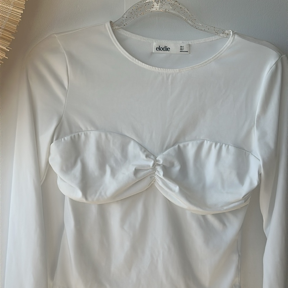Elodie White Long Sleeve Top - Picture 8 of 8